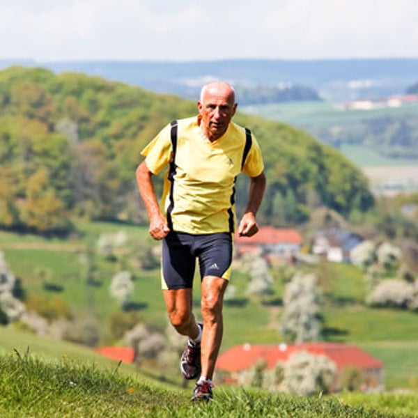 Older runner athlete