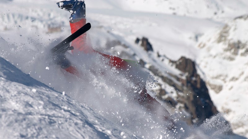 fal drop falling dropping spill damage crash ski skier snow winter extreme sport trauma injury