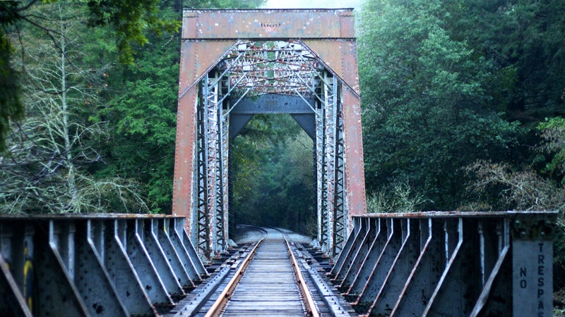 Rail trails offer scenic and safe passage—most of the time. Watch out for certain trails along active railroads.