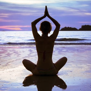yoga on the beach