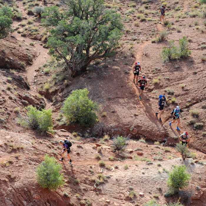 The Grand Canyon is one of the Seven Wonders of the World, and the sandstone cliffs of the Grand Staircase are among the West’s most important geologic formations. And the vast stretch of Utah desert between the two? It’s one of the most beautiful, diverse arid regions in the world. The Grand to Grand Ultra takes runners over coral-colored sand dunes, through slot canyons, and past alien hoodoos on this 147-mile, seven-day self-supported race, which climbs 19,000 feet along the way. The second edition takes place in October.