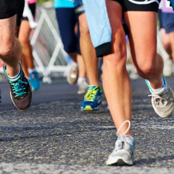 Runners gather for this year's Run for Heroes Marathon, established 2011, to raise awareness of Alzheimer's disease.