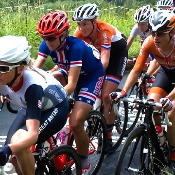 Marianne Vos and Emma Pooley du