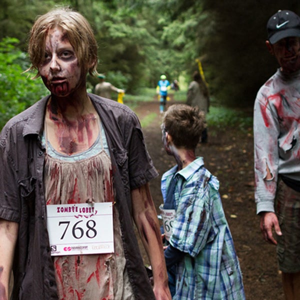 Thanks to a new app for Google Glass, you can now race zombies in virtual reality.