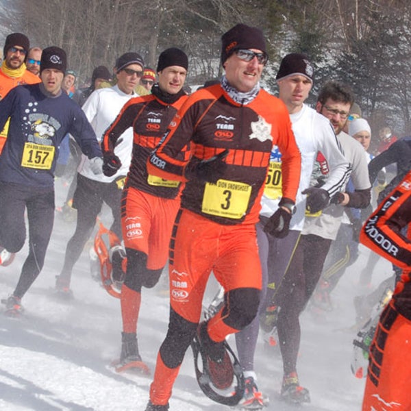 Start of the men's 10K race.