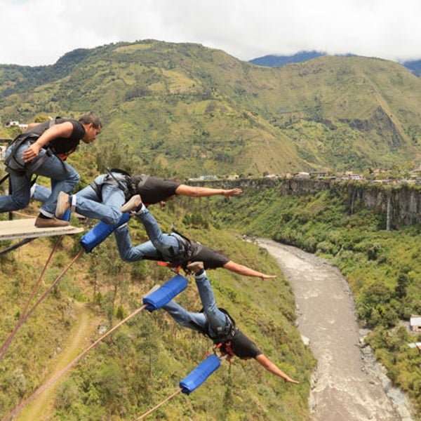 Bungee jupming sequence