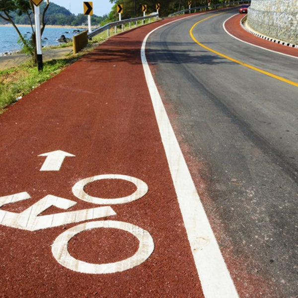 Maybe we should start painting helmets on bike path figures? bike-share brain trauma npr outside online