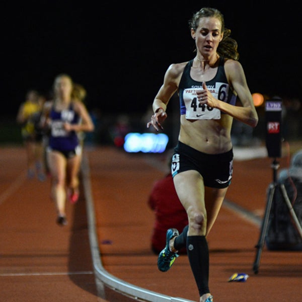 Molly Huddle Mo Farrah Monaco Diamond League 5K American record sack race