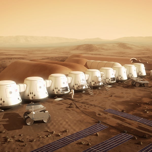 Mars One envisions that their colony on the red planet will look like this. Astronauts who make it there better get comfy—they'll never see Earth again.