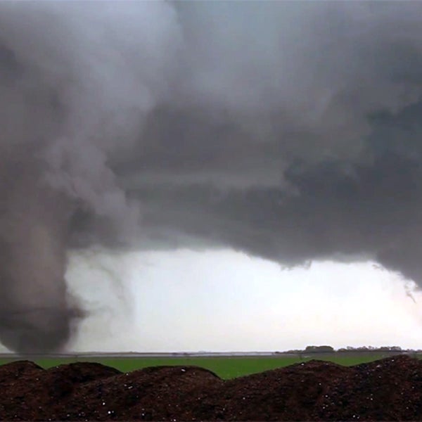 It's not unheard of for two tornadoes to form at once, but it's rare for them to continue spinning next to each other for a long time and at high intensity.