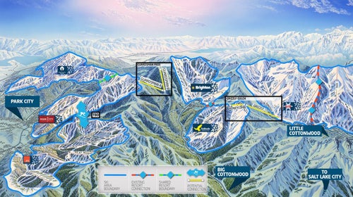Map Of Utah Ski Resort Locations First Map Of Proposed Utah Mega-Resort Unveiled - Outside Online