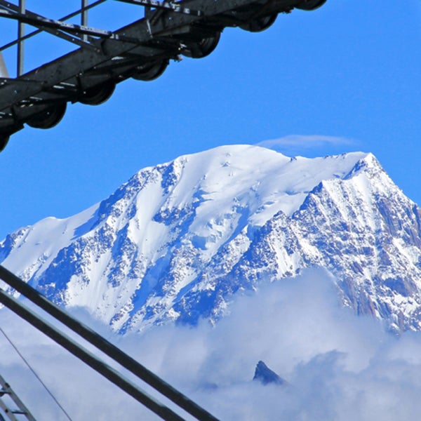 Swiss Alps Peak Walk suspension bridge Mont Blanc Eiger