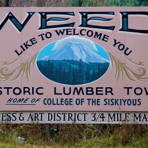 The small lumber town of Weed is home to about 3,000 people as of 2010—about half of whom have evacuated due to a wildfire.