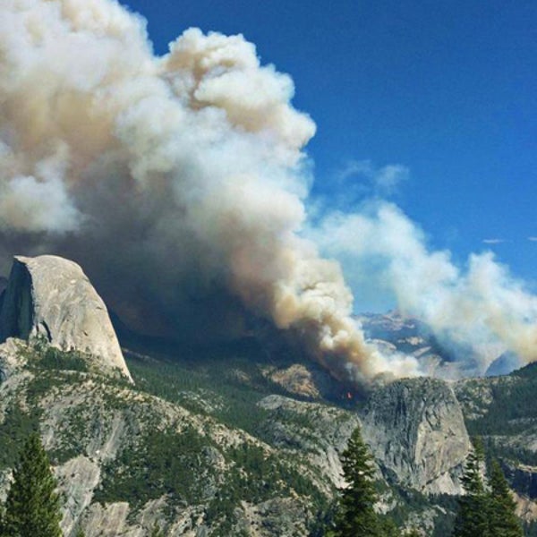 The wildfire has been burning for almost two months and was not considered a threat until it grew drastically on Sunday.