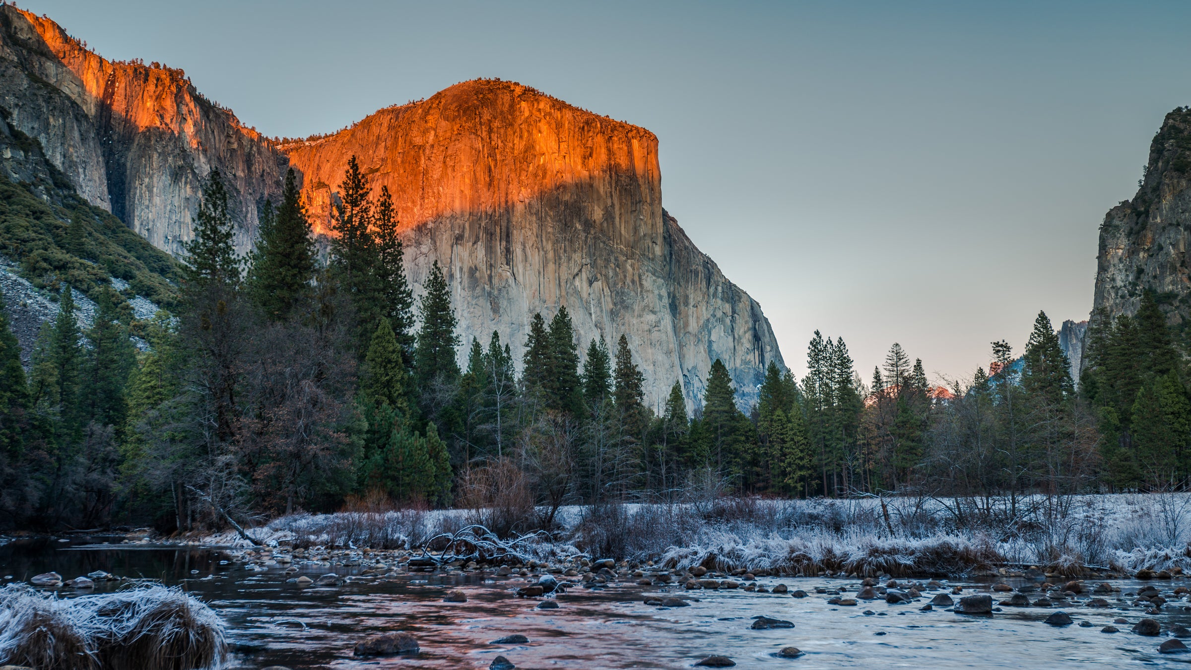 2014 California December Half Dome Mitchell Cipriano Mountains National Park Nature Nikon Sierra Sky Snow Water Waterscape Winter Yosemite