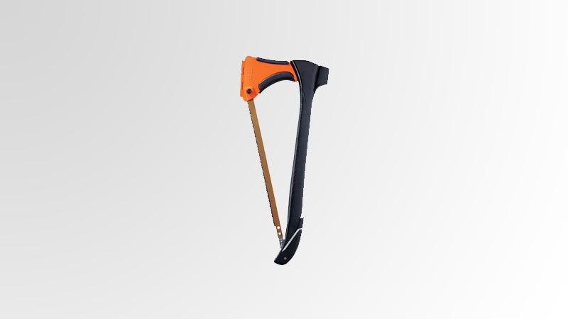 OutsideOnline 4-in-1 Zippo Woodsman part saw hammer axe stake pull 15-inch bow small trees plastic compartment doubles five-inches