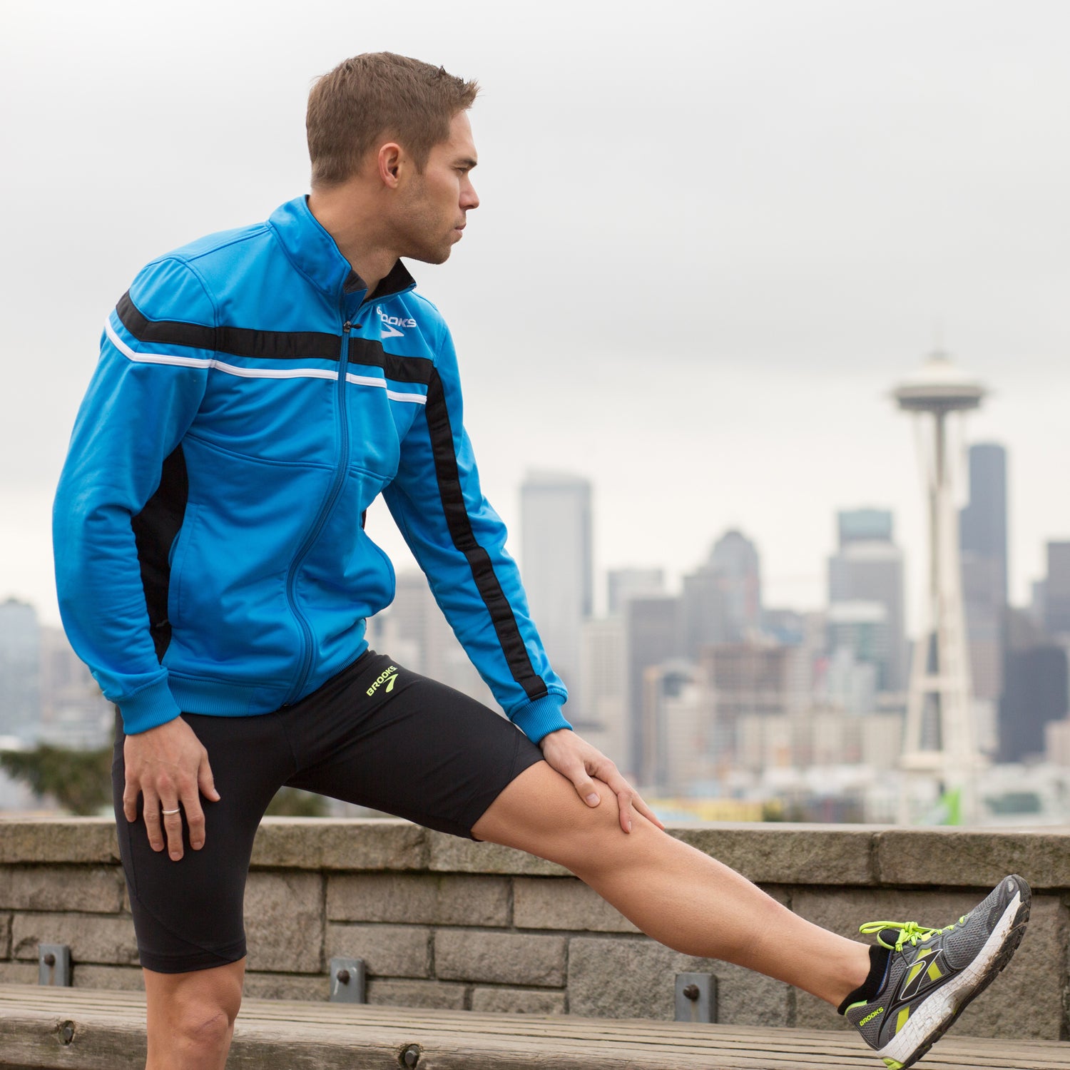 Nick Symmonds visits Brooks Running Company in Seattle, WA on March 18, 2014 to meet with shoe designers and the public relations team.