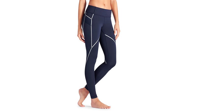 athleta reflective stride tight womens running gear