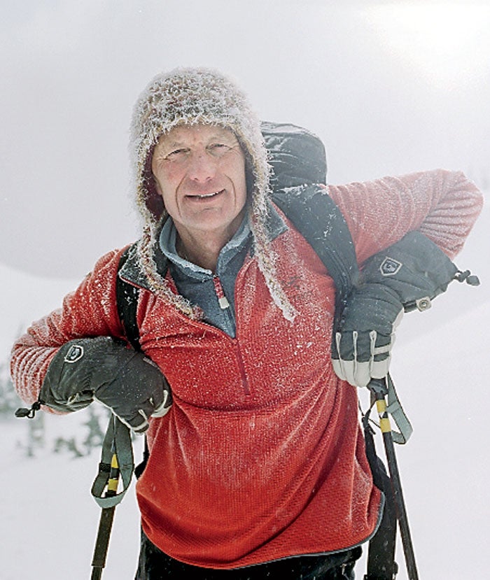 Brian Hall at the Hankin-Evelyn Backcountry Skiing Recreation Area.
