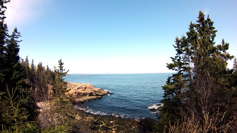 acadia national park maine winter hiking