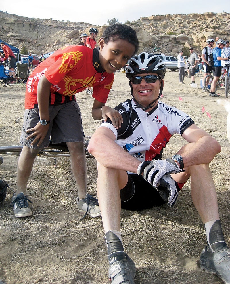 Steve Yore and son Abel.