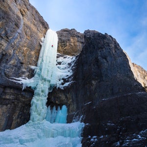 adventure alberta alpine athlete canada climb climbing cold extreme fit ice male man one person outdoors released rockies snow winter
