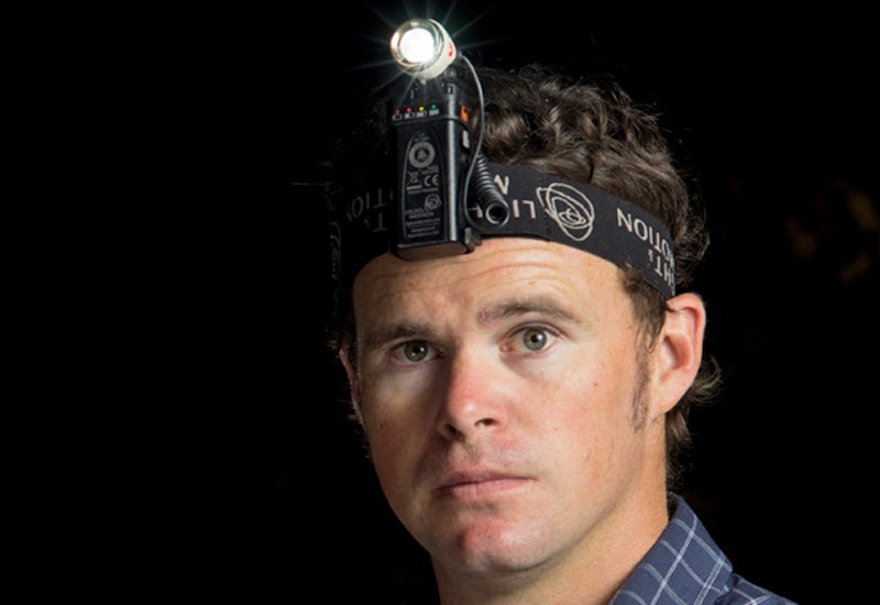 headlamp flashlight gear guy joe jackson outside outside magazine outside online gear shed Darin McQuoid bright medic petzl Light and Motion Black Diamond storm