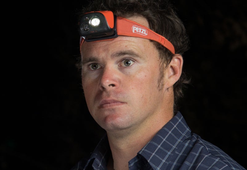 headlamp flashlight gear guy joe jackson outside outside magazine outside online gear shed Darin McQuoid bright medic petzl Light and Motion Black Diamond storm